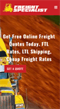 Mobile Screenshot of freight-specialist.com